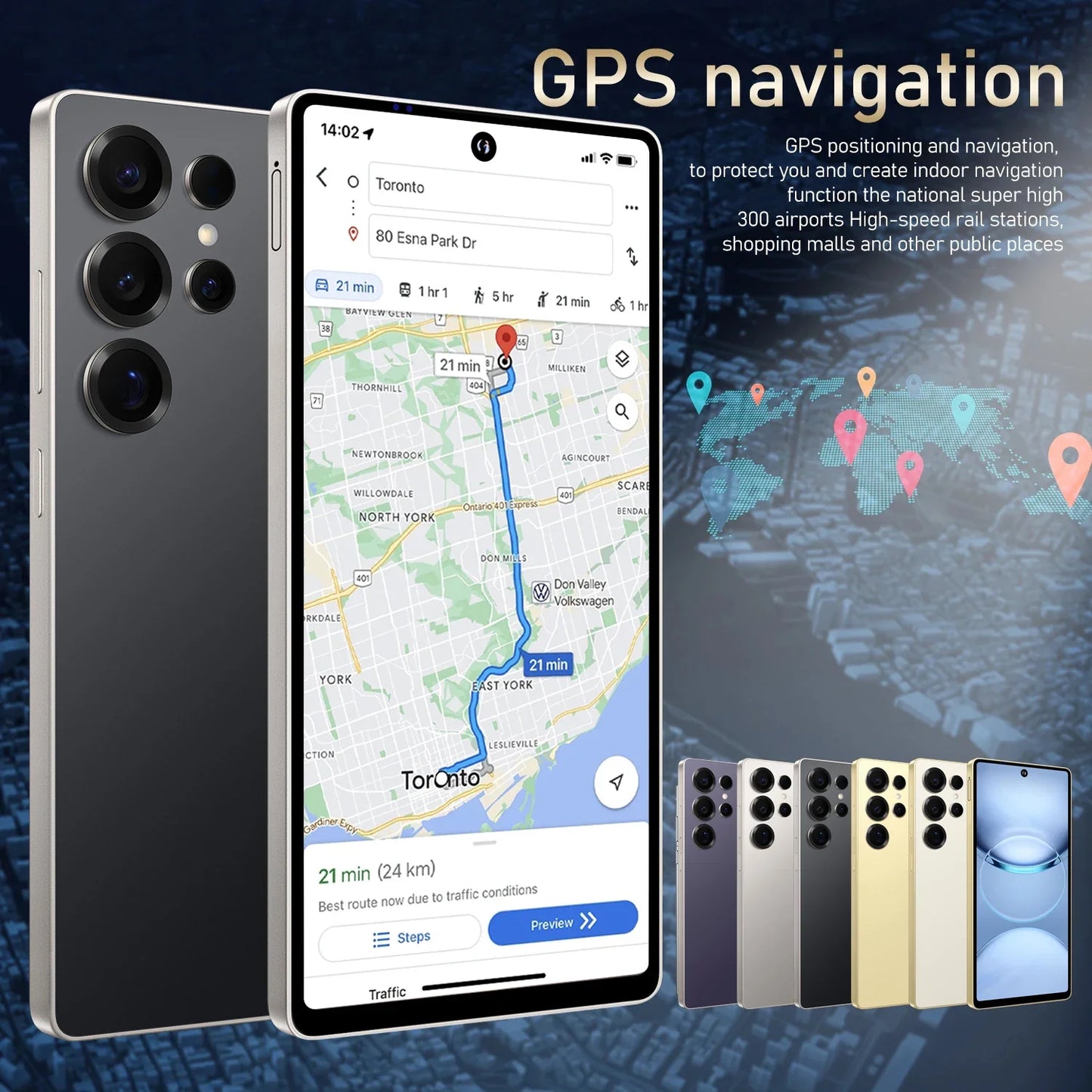 Global Vision S25 Ultra Smartphone - 5G Android / 12 8GB RAM 512GB ROM 6.8"/48 megapixels