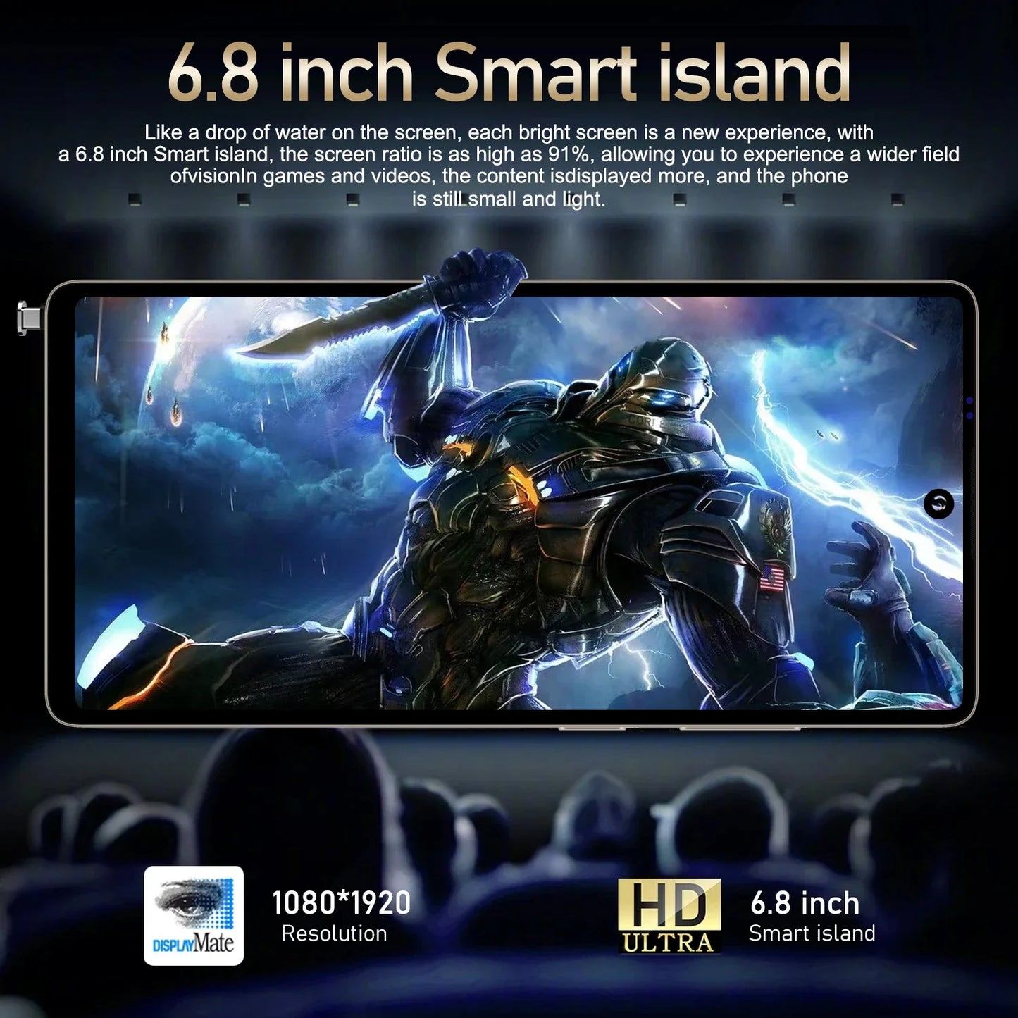 Global Vision S25 Ultra Smartphone - 5G Android / 12 8GB RAM 512GB ROM 6.8"/48 megapixels