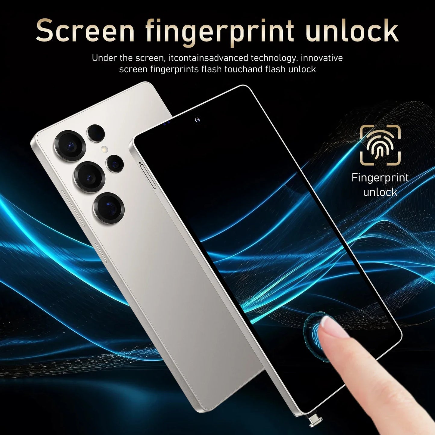 Global Vision S25 Ultra Smartphone - 5G Android / 12 8GB RAM 512GB ROM 6.8"/48 megapixels