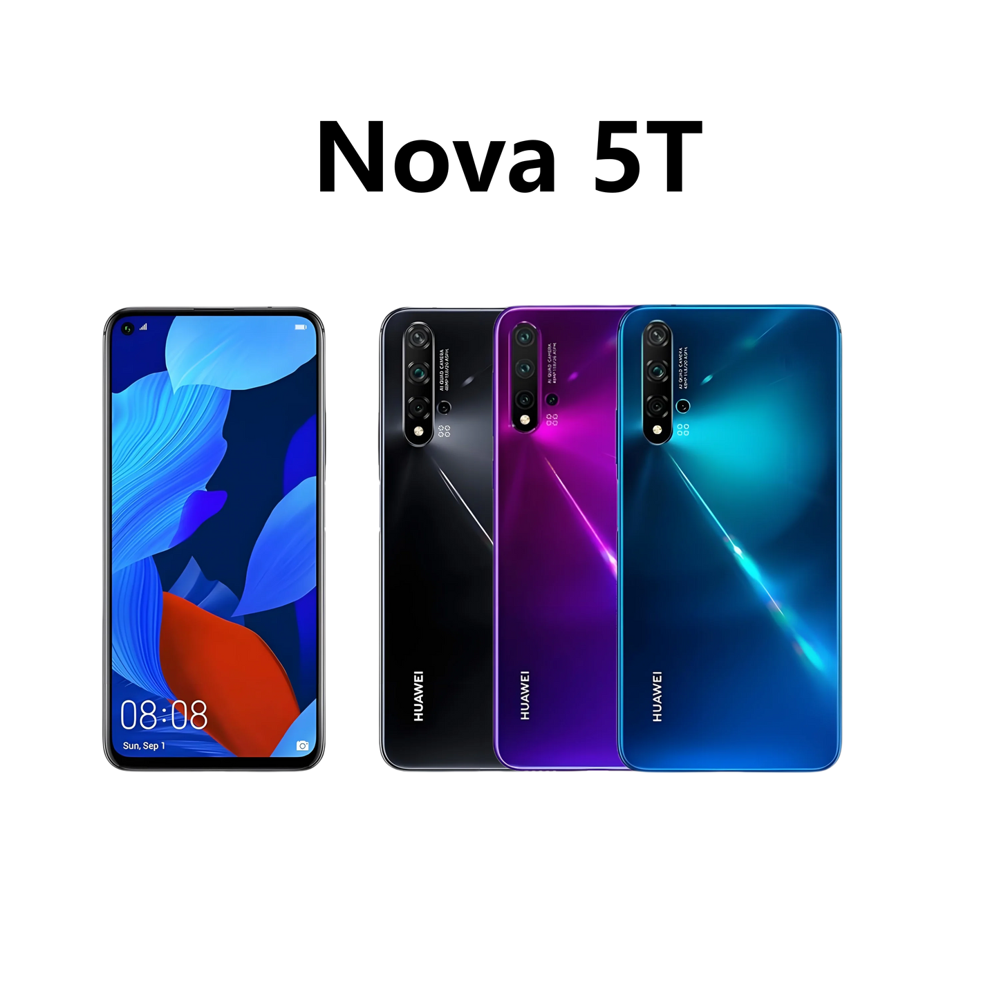HUAWEI-Nova 5T Smartphone / Android - 6.26" / 128GB & 48MP / Google Play Store / 4G Network