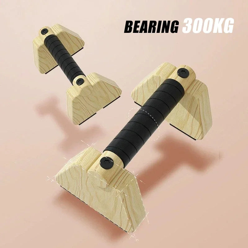 Push Up Russian Stand and Parallel Bars / Inverted Stand / Solid Wood Strength Training Equipment