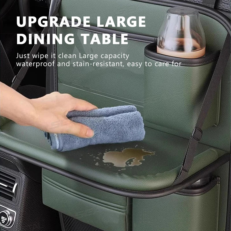 Car Backseat Organizer / Multi-Pocket / Foldable Tablet Tray / Hanging Bag / Warerproof