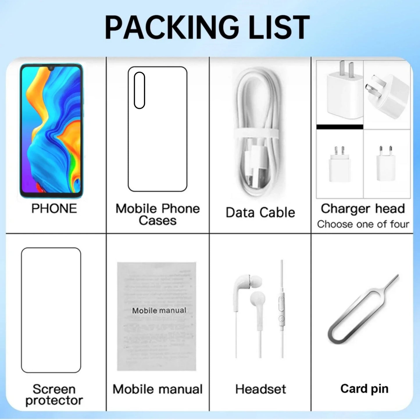 HUAWEI P30 Lite Smartphone / Android / 6GB RAM 128G ROM 6.15Inch 1080x2312HD 24+32MP Global Vision 4 / 5G Network