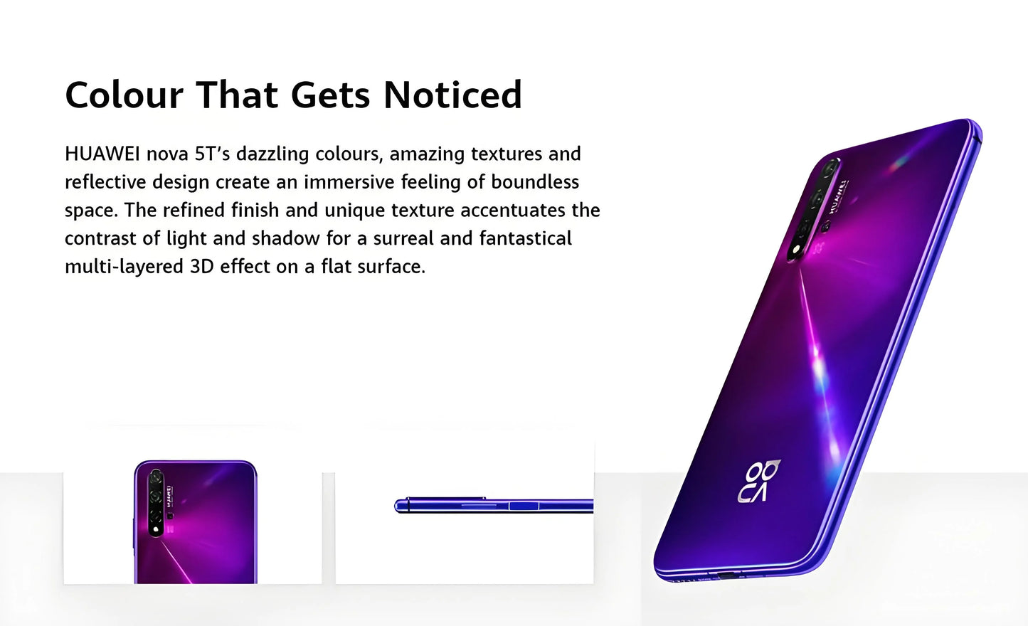 HUAWEI-Nova 5T Smartphone / Android - 6.26" / 128GB & 48MP / Google Play Store / 4G Network
