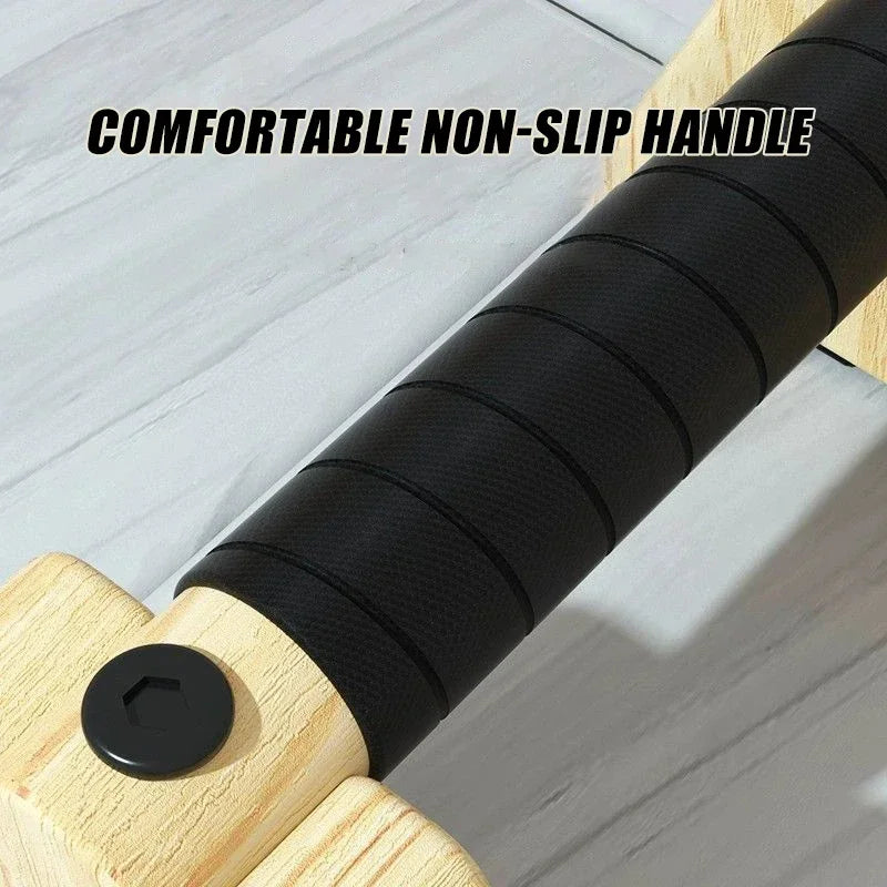 Push Up Russian Stand and Parallel Bars / Inverted Stand / Solid Wood Strength Training Equipment