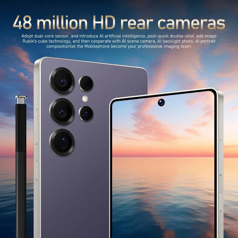 Global Vision S25 Ultra Smartphone - 5G Android / 12 8GB RAM 512GB ROM 6.8"/48 megapixels