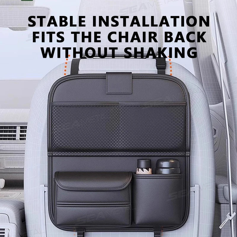 Car Backseat Organizer / Multi-Pocket / Foldable Tablet Tray / Hanging Bag / Warerproof