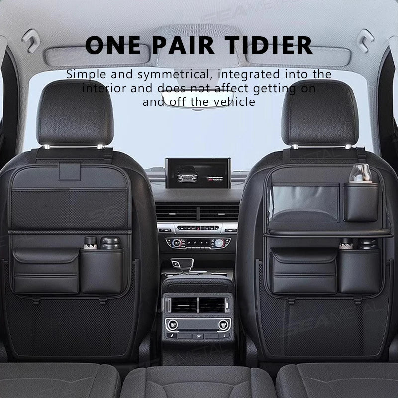 Car Backseat Organizer / Multi-Pocket / Foldable Tablet Tray / Hanging Bag / Warerproof