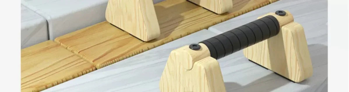 Push Up Russian Stand and Parallel Bars / Inverted Stand / Solid Wood Strength Training Equipment