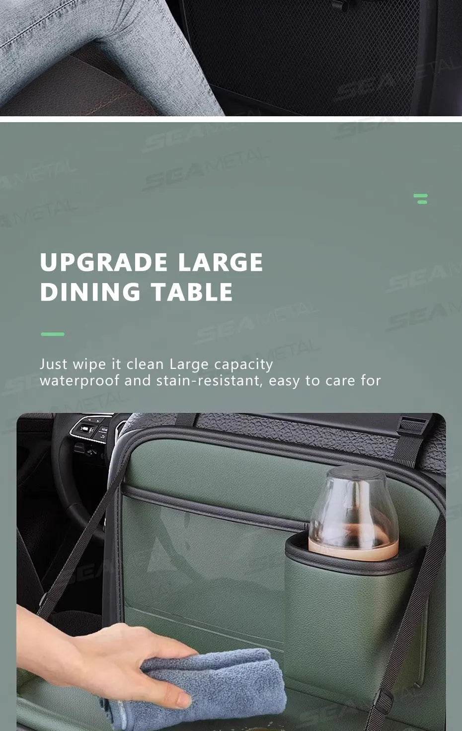 Car Backseat Organizer / Multi-Pocket / Foldable Tablet Tray / Hanging Bag / Warerproof