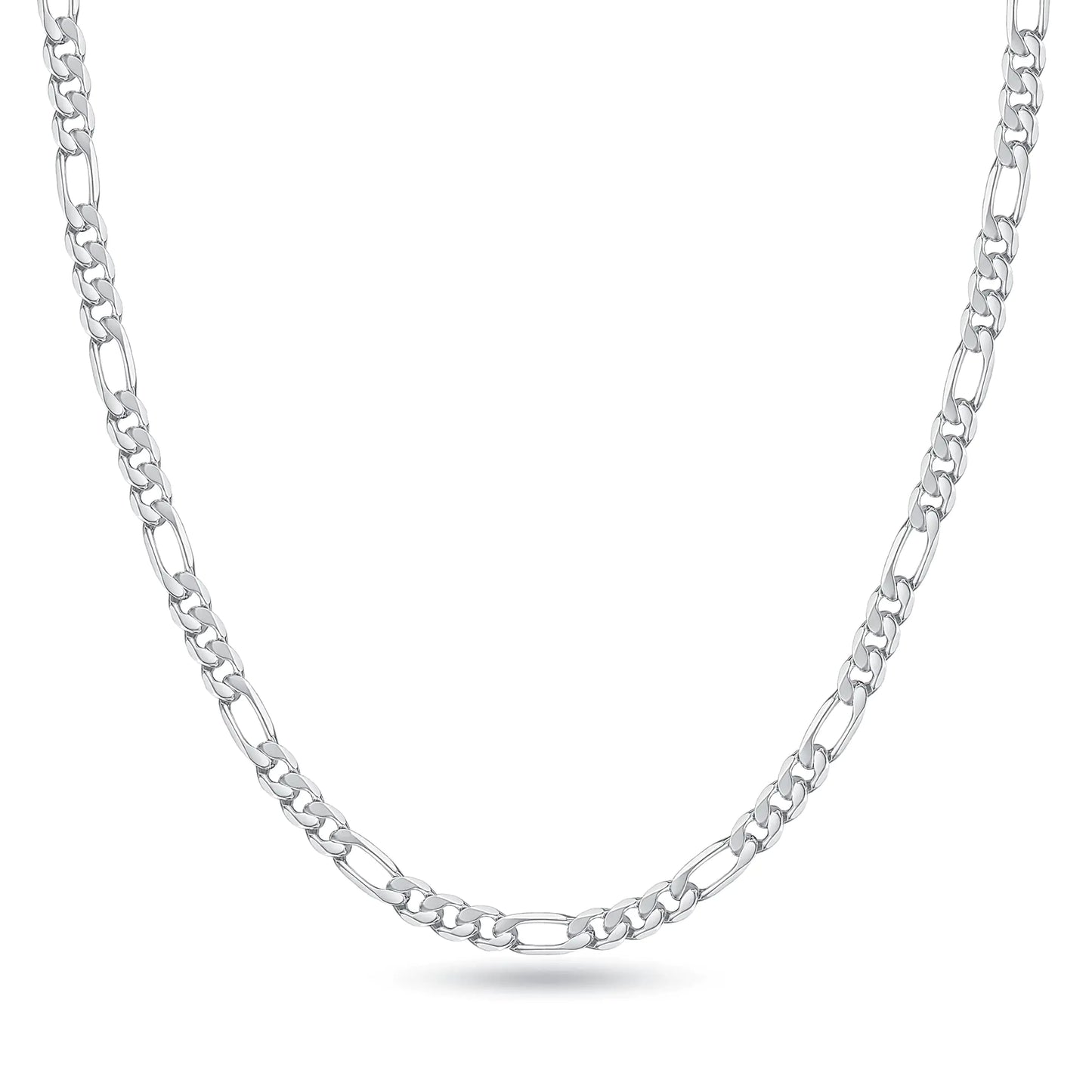 Silver Chain for Men Sterling Silver Chain for Men 3mm Silver Chain for Men Chain Necklace Mens Chain Sterling Silver Figaro Chain Necklace for Men Gifts 22 Inch