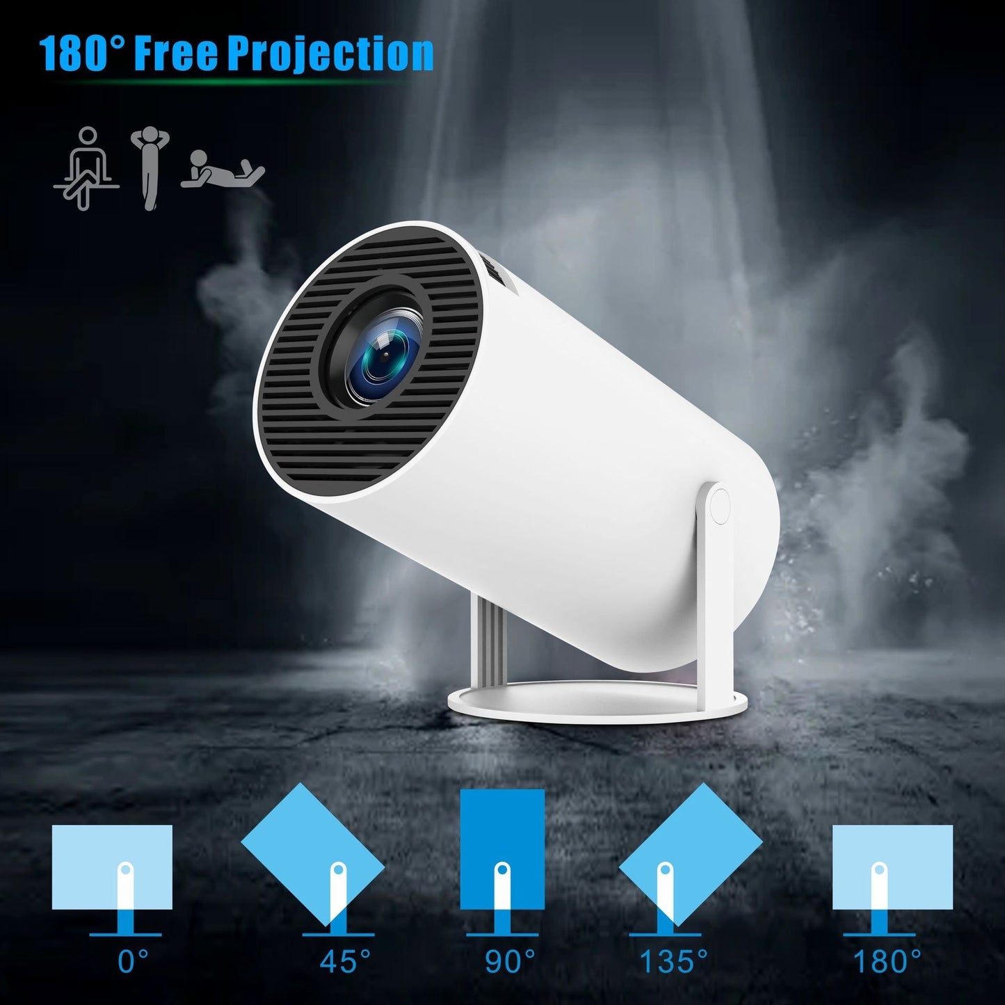 HY300 Pro Projector / Home Theatre Entertainment / Portable