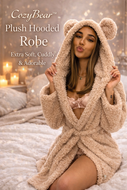 HoneyFur™ Luxury Cute Hooded Plush Robe