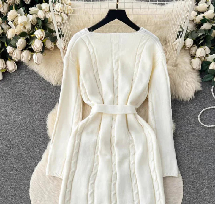 Elegant Knitted Dress for Women