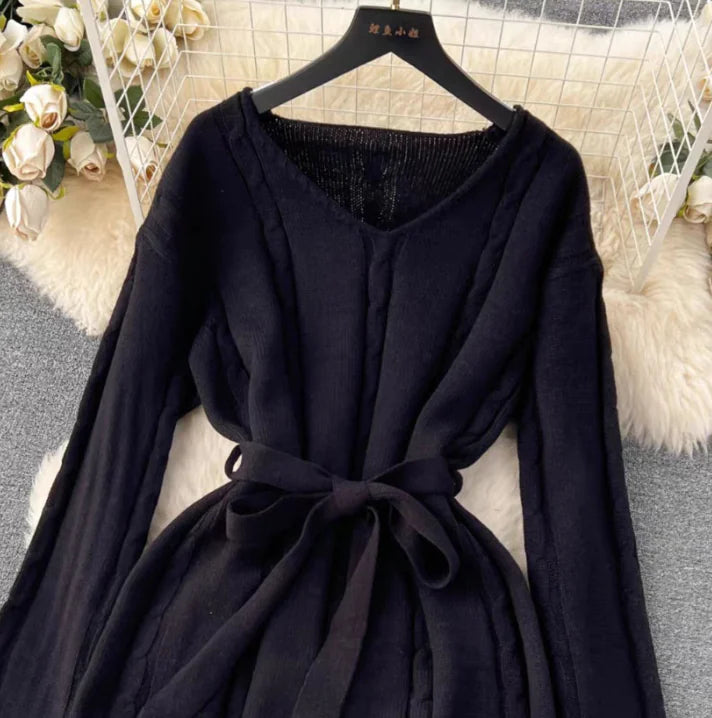 Elegant Knitted Dress for Women