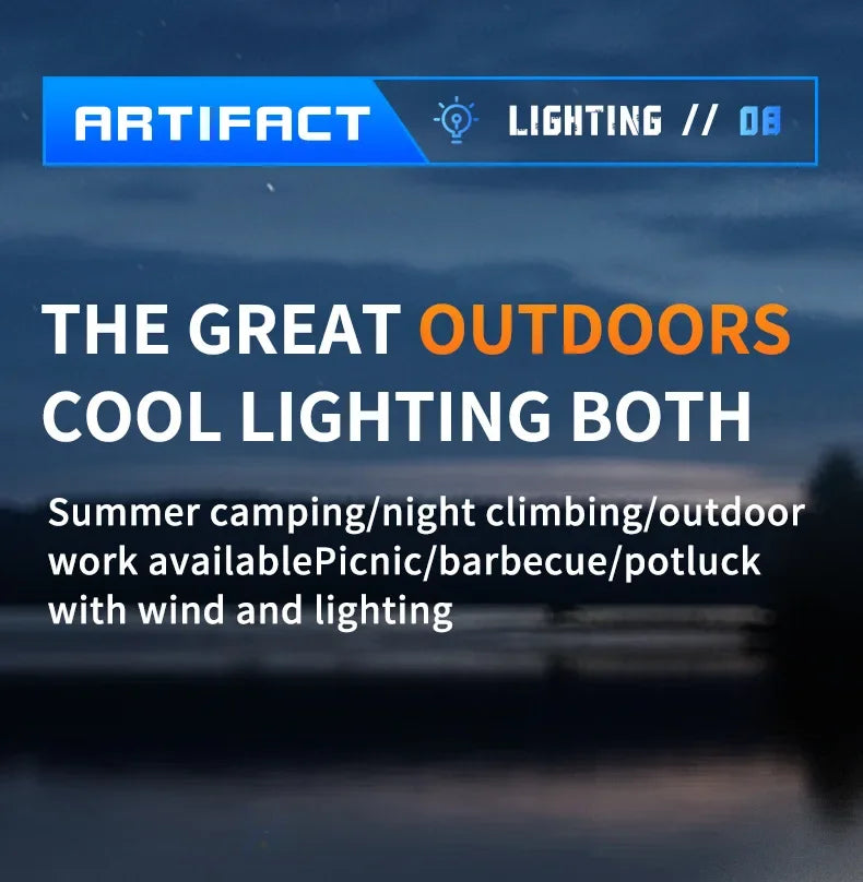 Portable Waist or Neck Hanging Fan / Rechargeable / Indoor & OutdoorUse