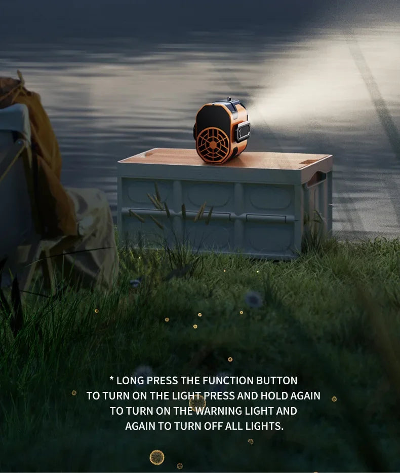 Portable Waist or Neck Hanging Fan / Rechargeable / Indoor & OutdoorUse