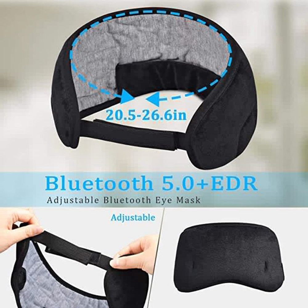 Sleeping Headphones / Eye Mask for Sleep / Bluetooth Headband with Soft Elastic / Comfortable Wireless Music