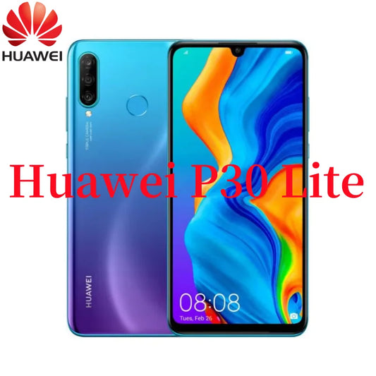 HUAWEI P30 Lite Smartphone / Android / 6GB RAM 128G ROM 6.15Inch 1080x2312HD 24+32MP Global Vision 4 / 5G Network