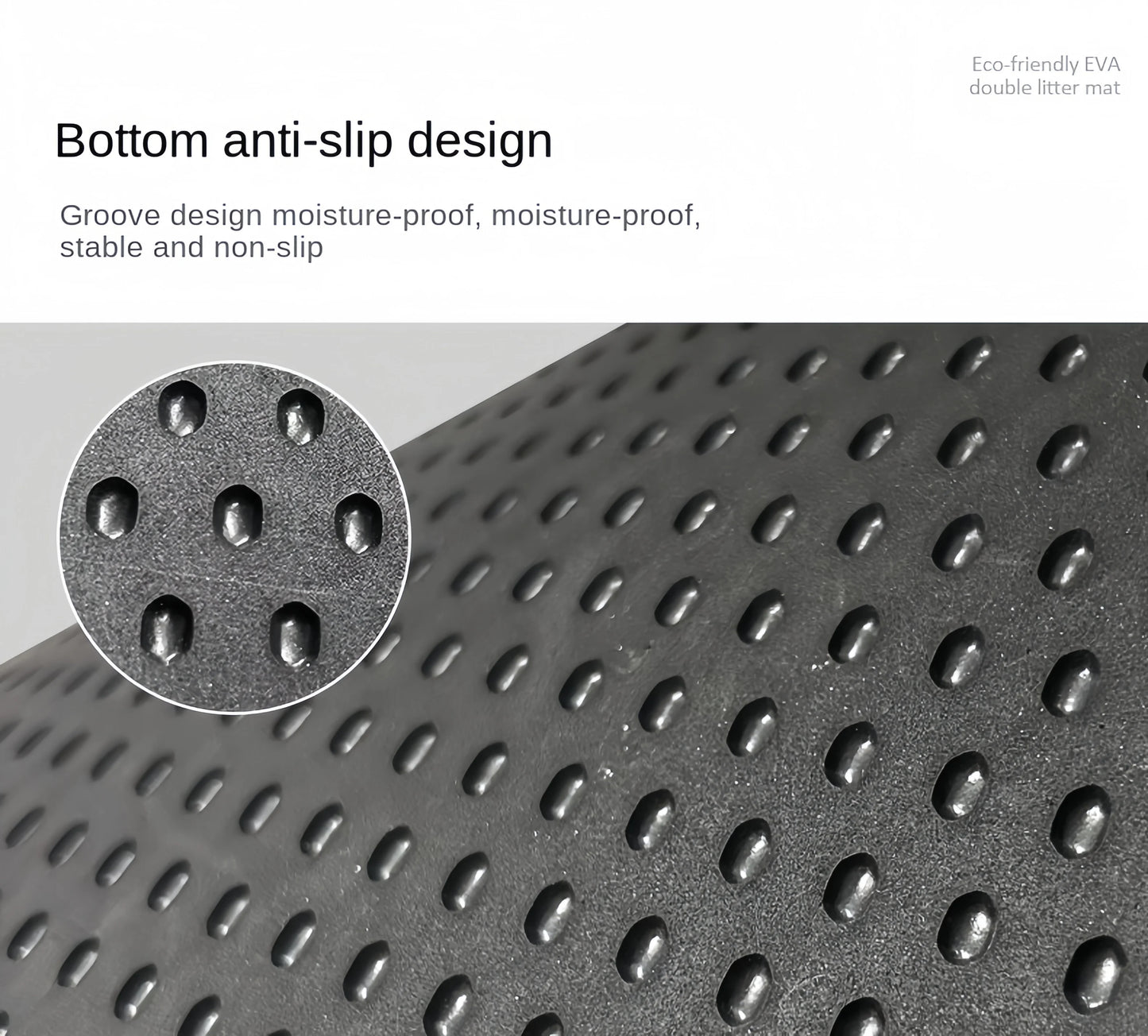 Cat Litter Mat / Double Layered & Waterproof / Honeycomb Design