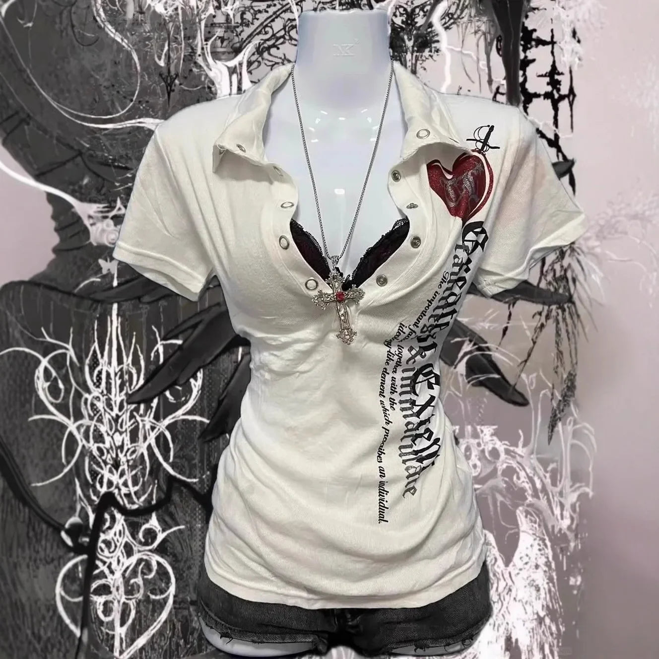 Women’s Summer Slimming Graphic T-Shirt – Hot Girl Print Tee