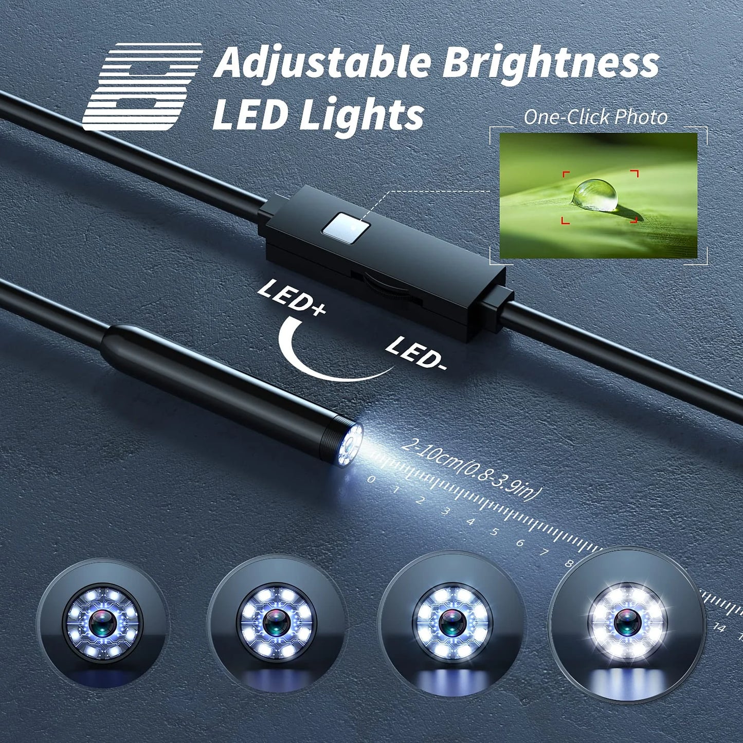 1920p HD Snake Camera – Inspect Pipes, Cars & Tight Spaces (iOS/Android)