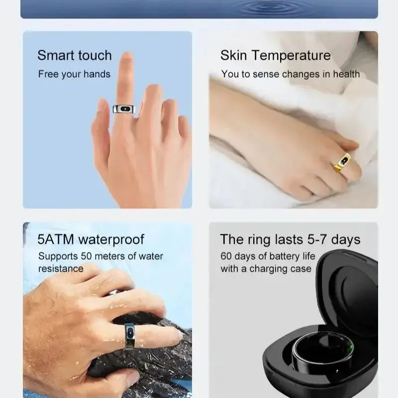 Sleep better, track every step, and stay connected — all from your finger!