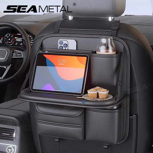 Car Backseat Organizer / Multi-Pocket / Foldable Tablet Tray / Hanging Bag / Warerproof